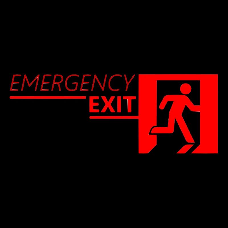 Emergency EXIT Classic Red
