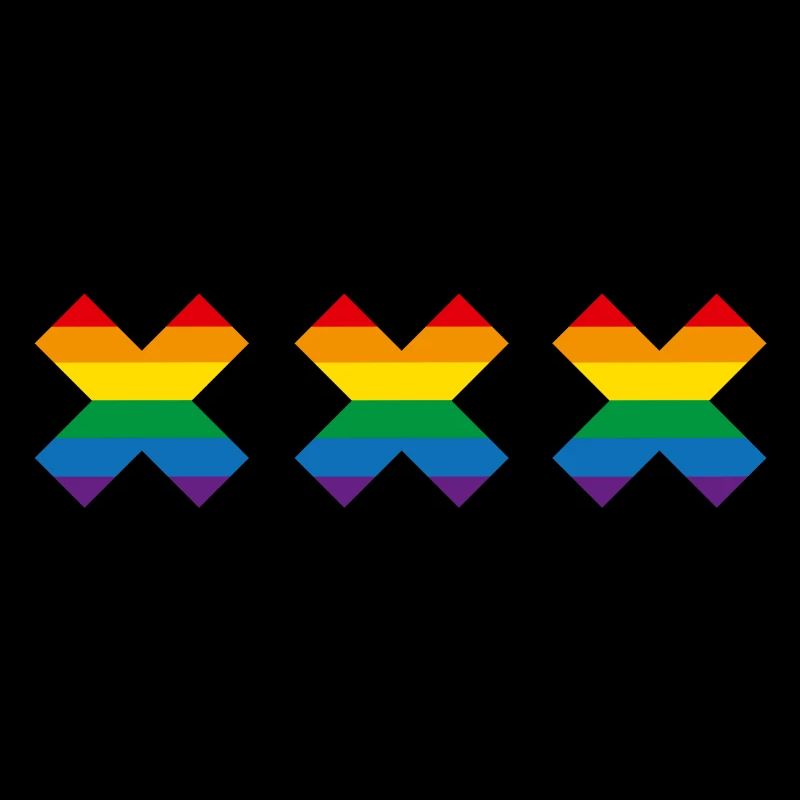 Amsterdam Pride Flag Canal parade Andrew's cross