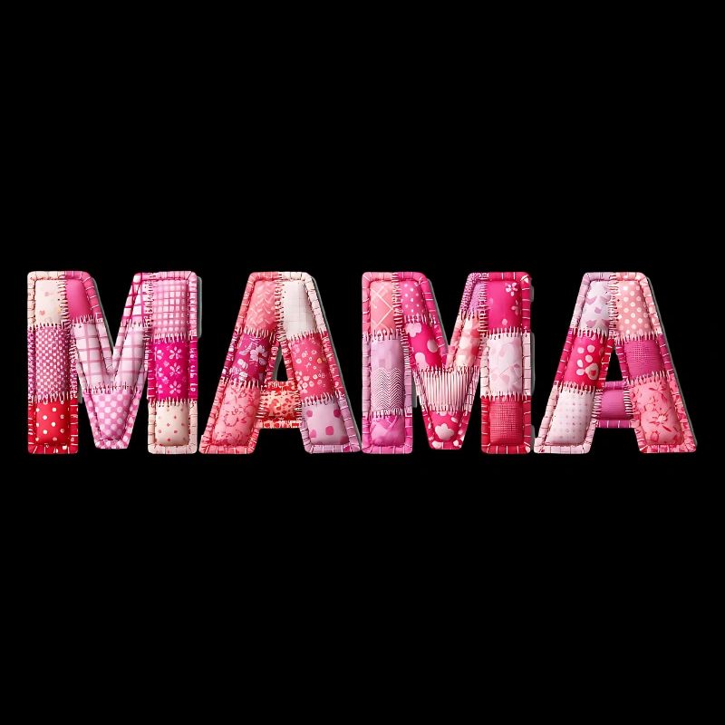 Mom Handmade Patchwork Font