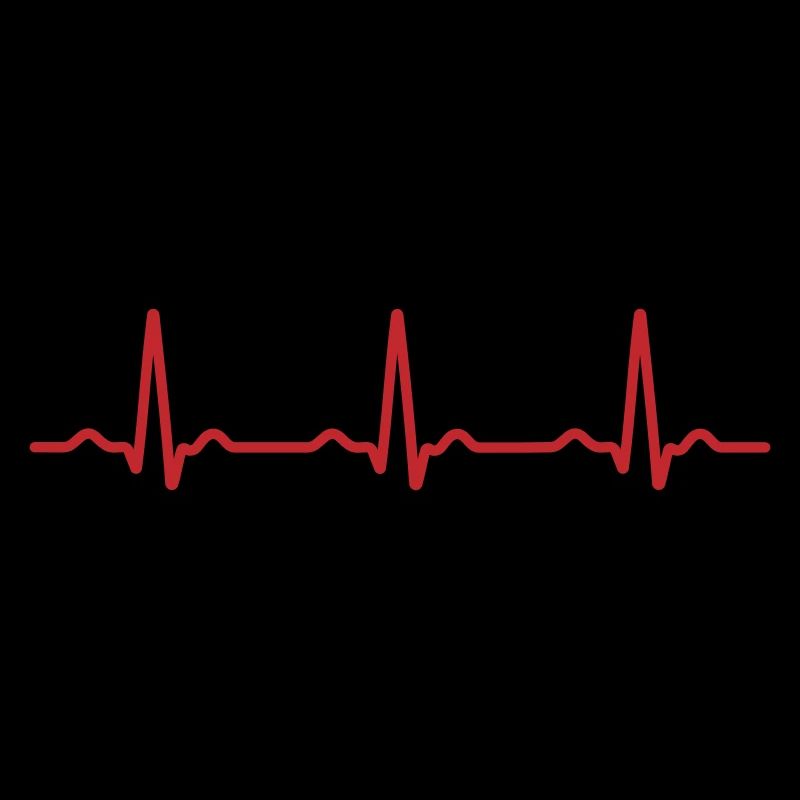 Seamless Red Ecg Heartbeat Pattern