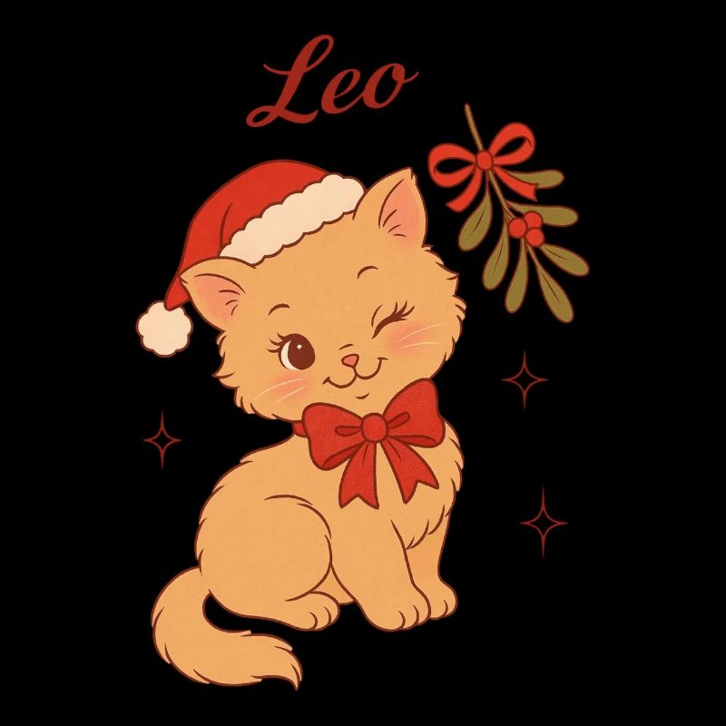 Weihnachtskätzchen Leo