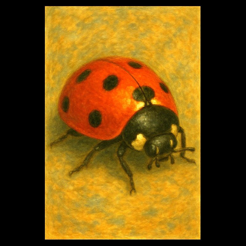 Red Ladybug Kunstdruck