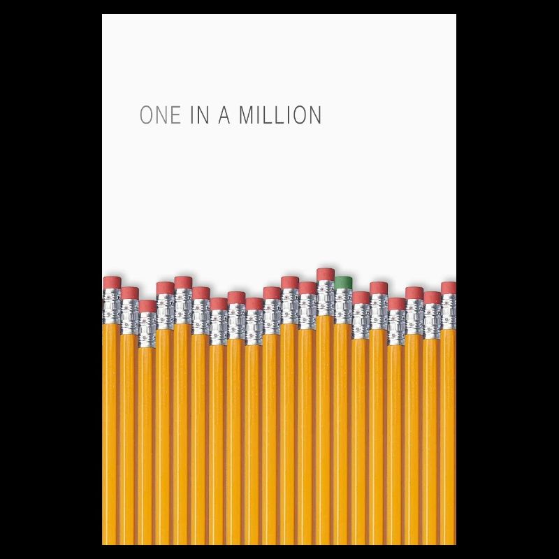 One in a Million Minimalist Statement