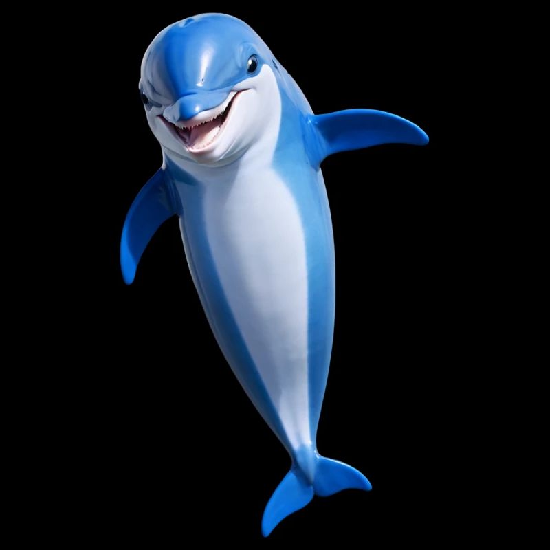 Fröhlicher Delphin