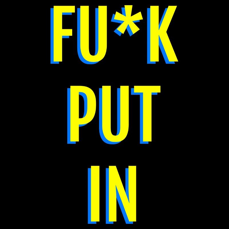 Provocative neon text graphics