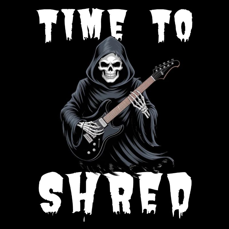 Time To Shred Grim Reaper Guitar