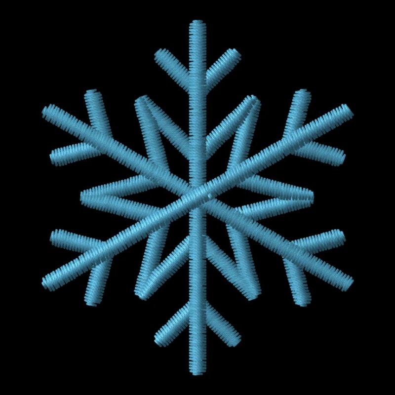 Snowflake embroidered