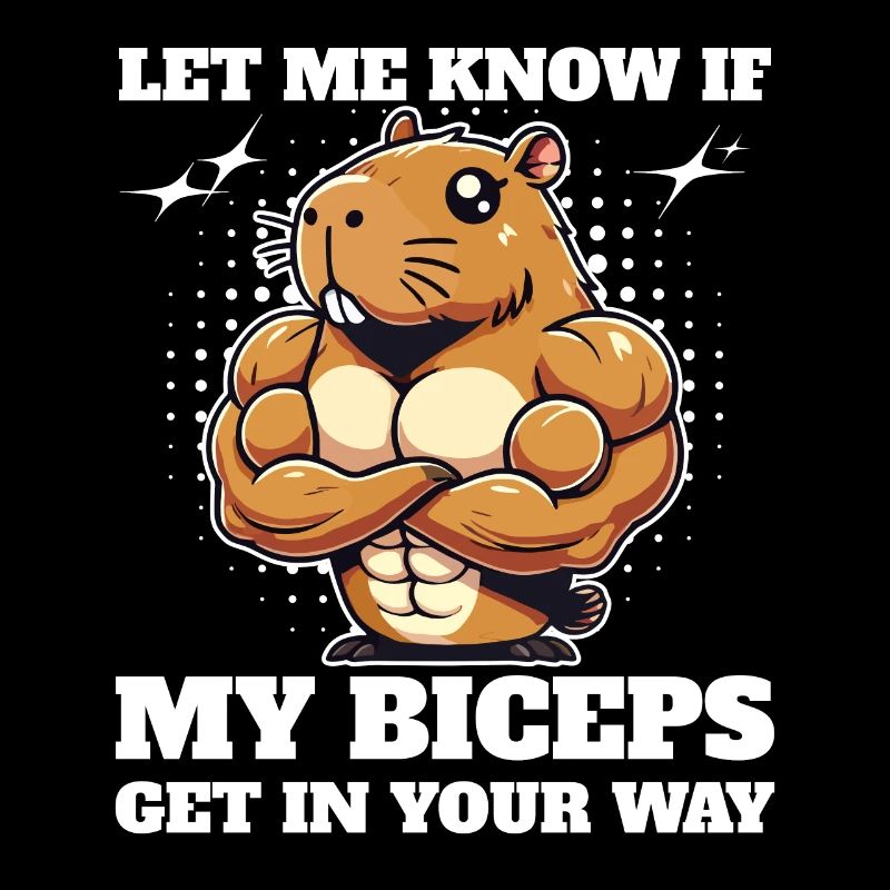 Let me know if my biceps get in the way, capybara