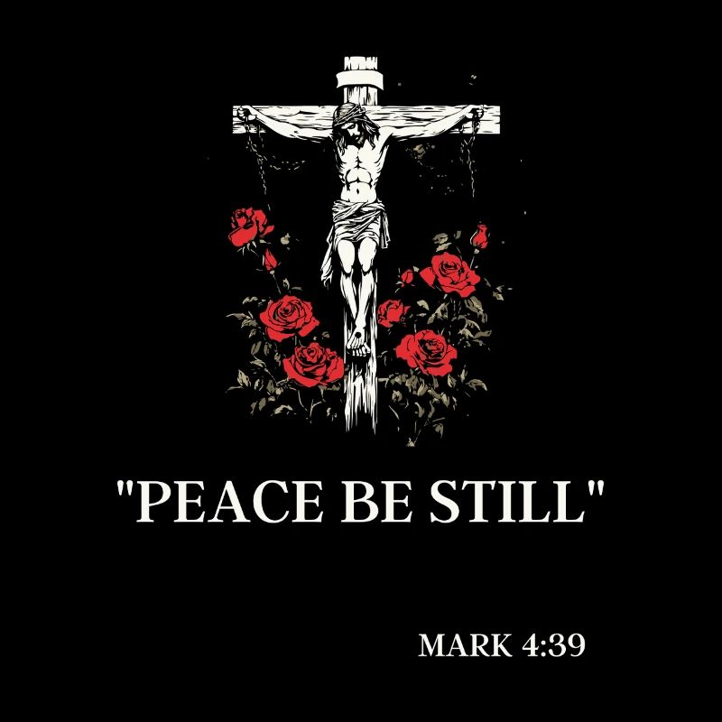 Jesus am Kreuz & Markus 4:39: Friede sei Still