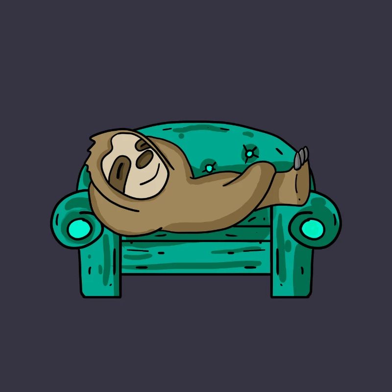 Sloth funny on sofa gift