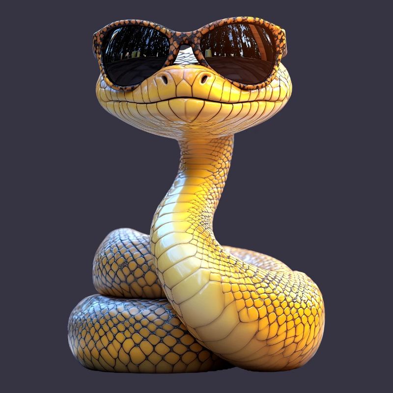 Serpent Python Cobra Mamba Serpent à sonnettes Serpent