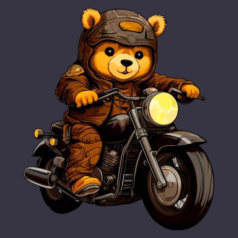 Bär Motorradfahrer