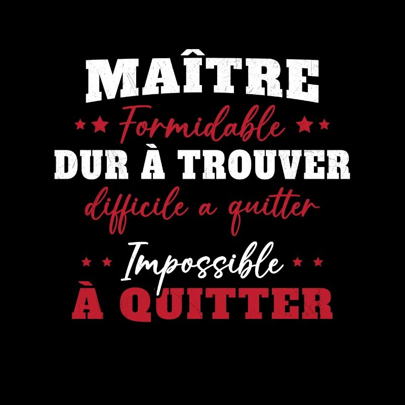Maître formidable idée cadeau maître d'école