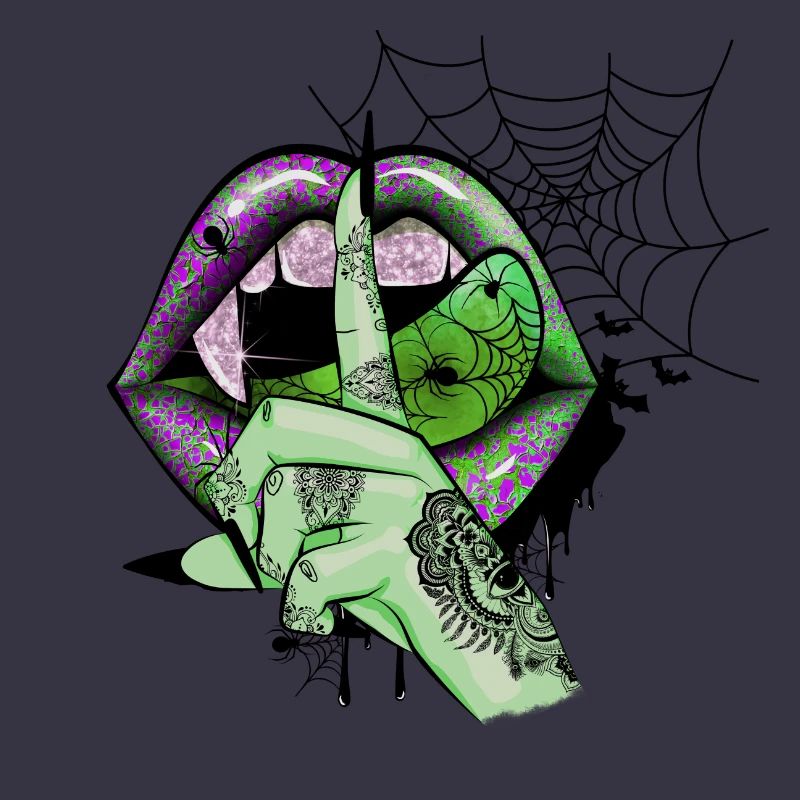 Green Vampire lips