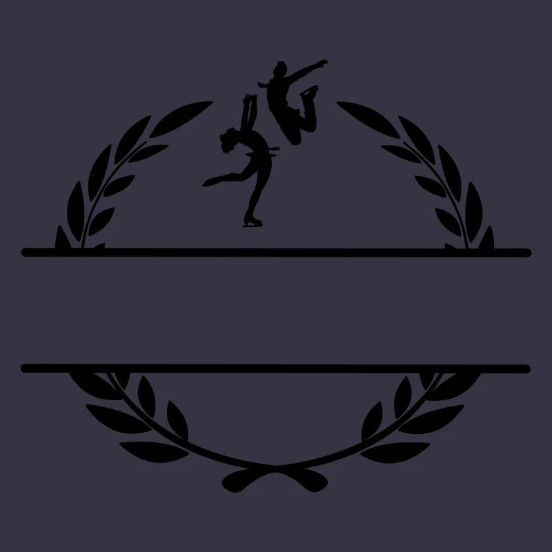 Eistanz oder Eiskunstlauf im Lorbeerkranz