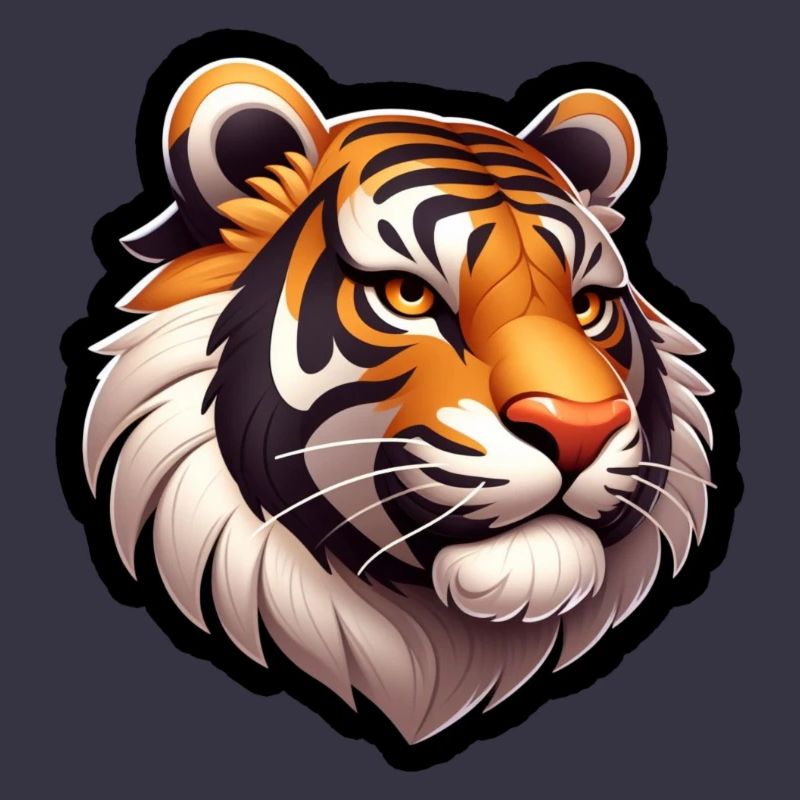 Tiger Kopf Comic