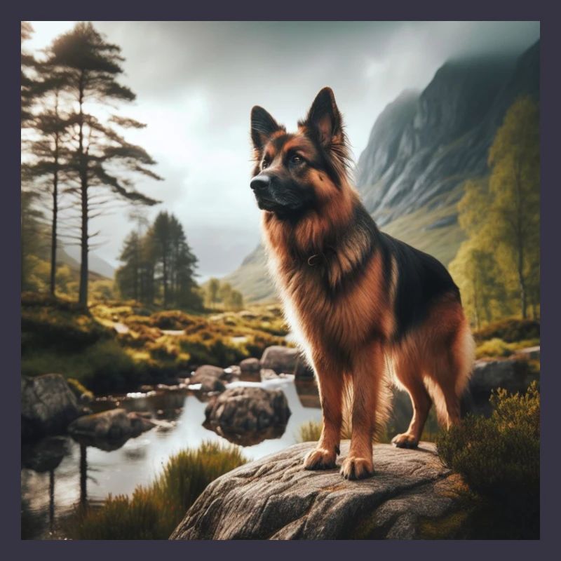 Deutscher Schäferhund Kunst