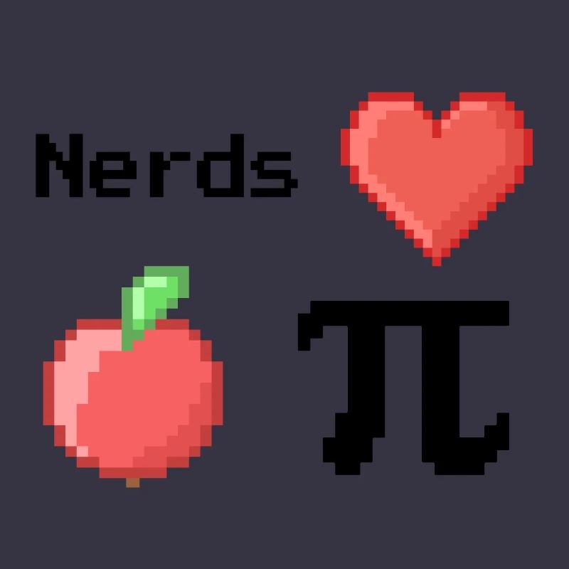 Les nerds adorent Apple Pi Pi Dictons Math S Pixel
