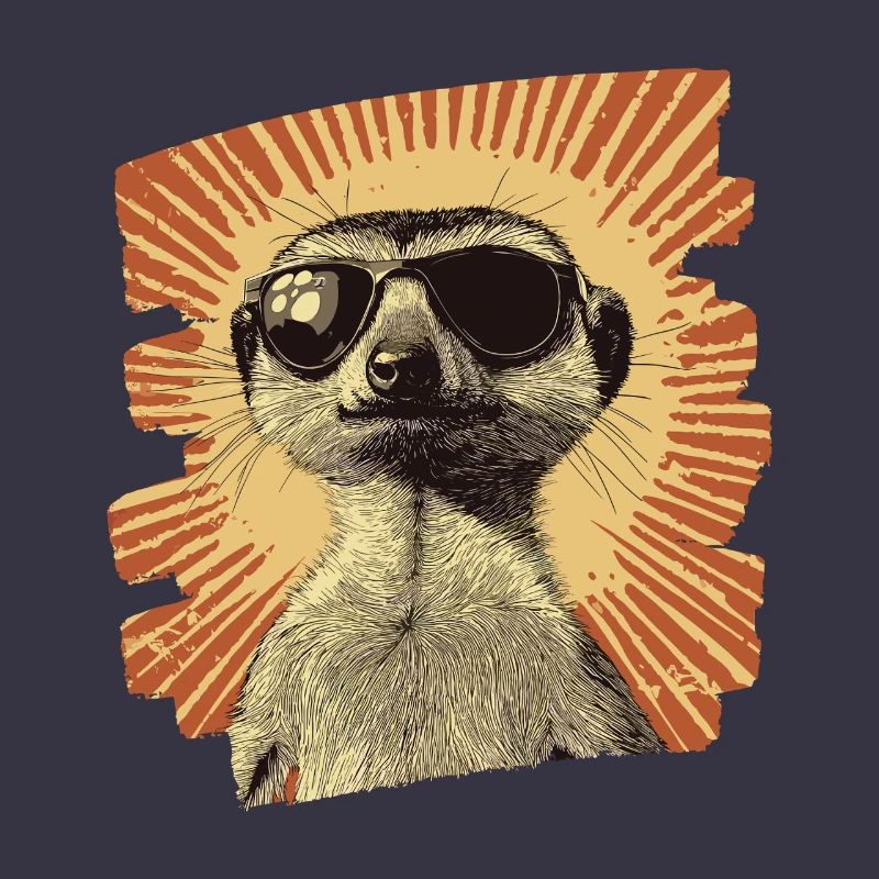 Erdmännchen Retro