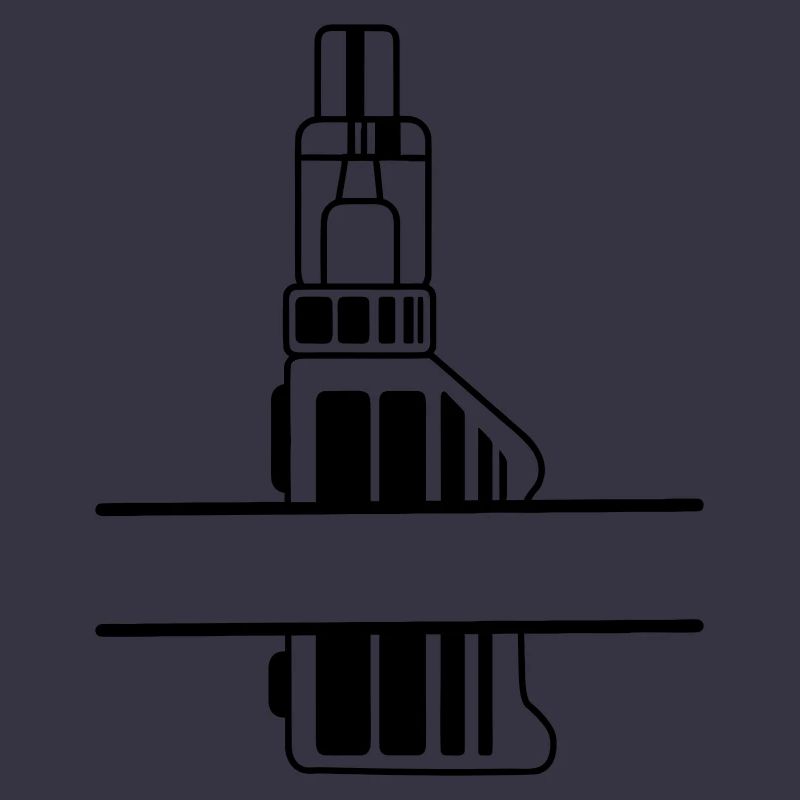 Vape-Silhouette mit Textfeld