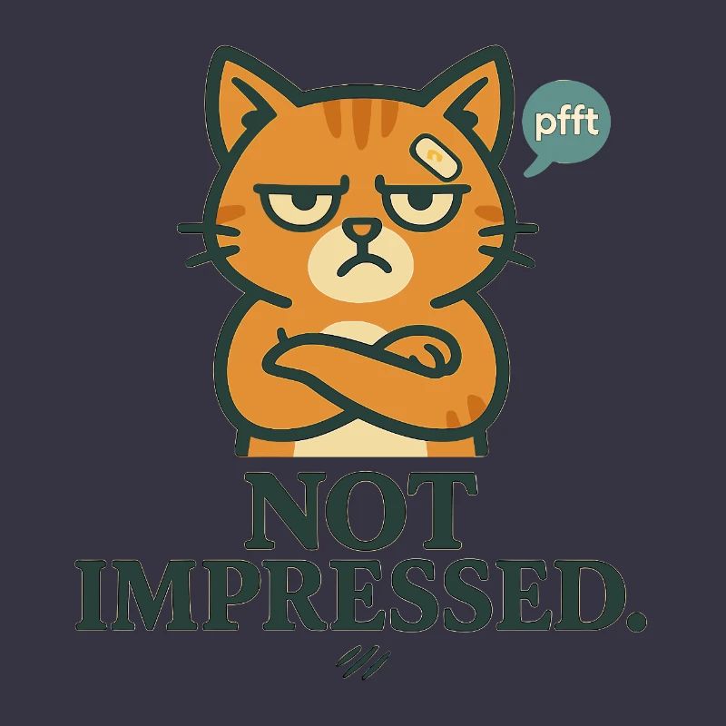 Not Impressed – Grumpy-Katze