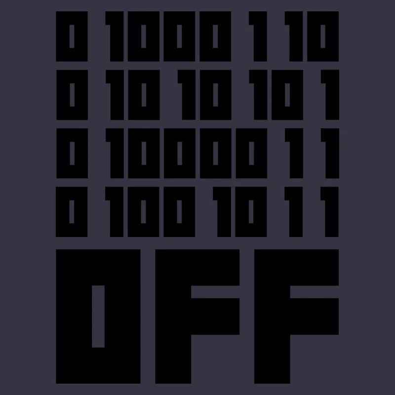 Binary Code F**k OFF – Nerd Humor & Geek Code
