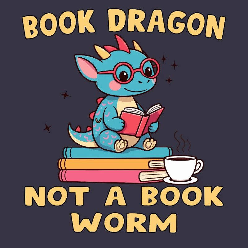Drache Bibliophile Eule