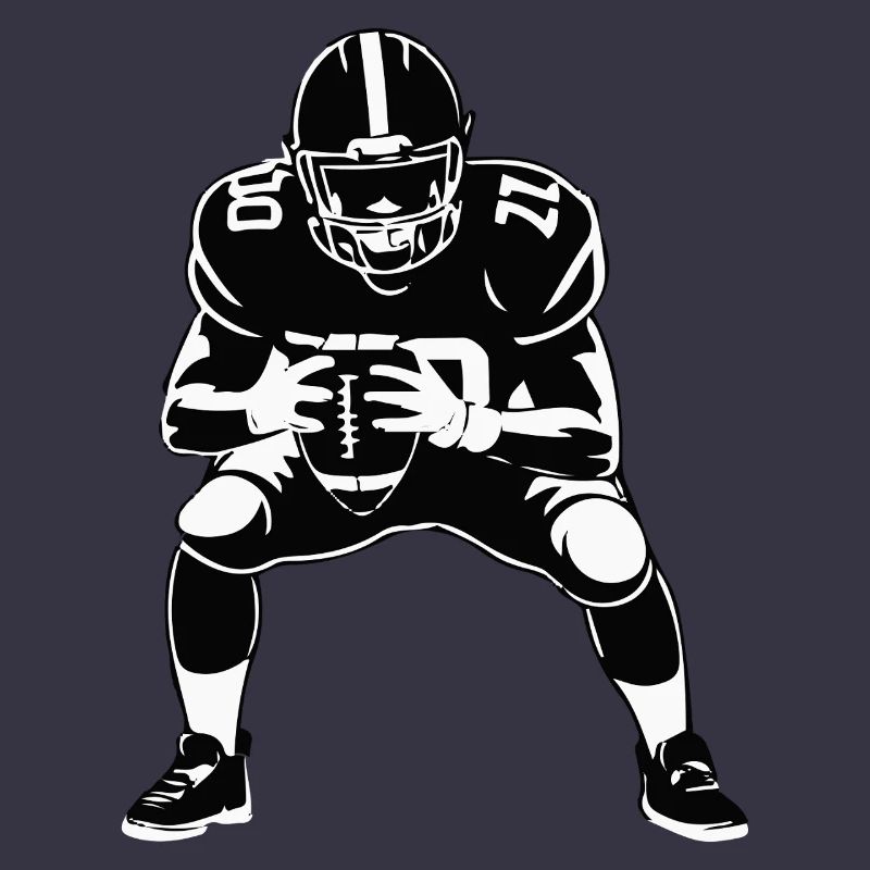 Monochrome Gridiron-Haltung