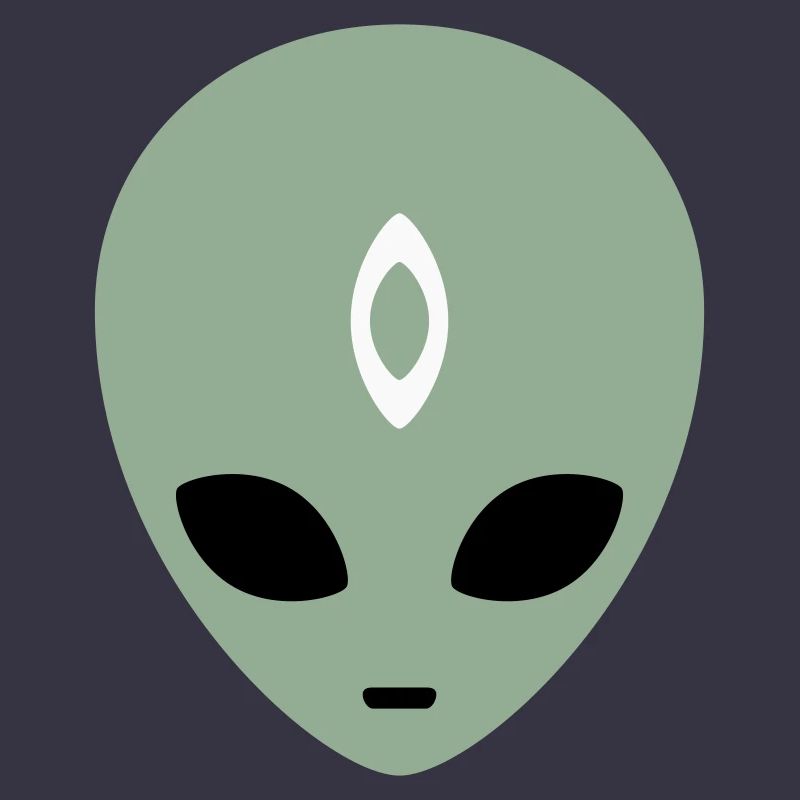 Alien Head Third Eye (three colours)