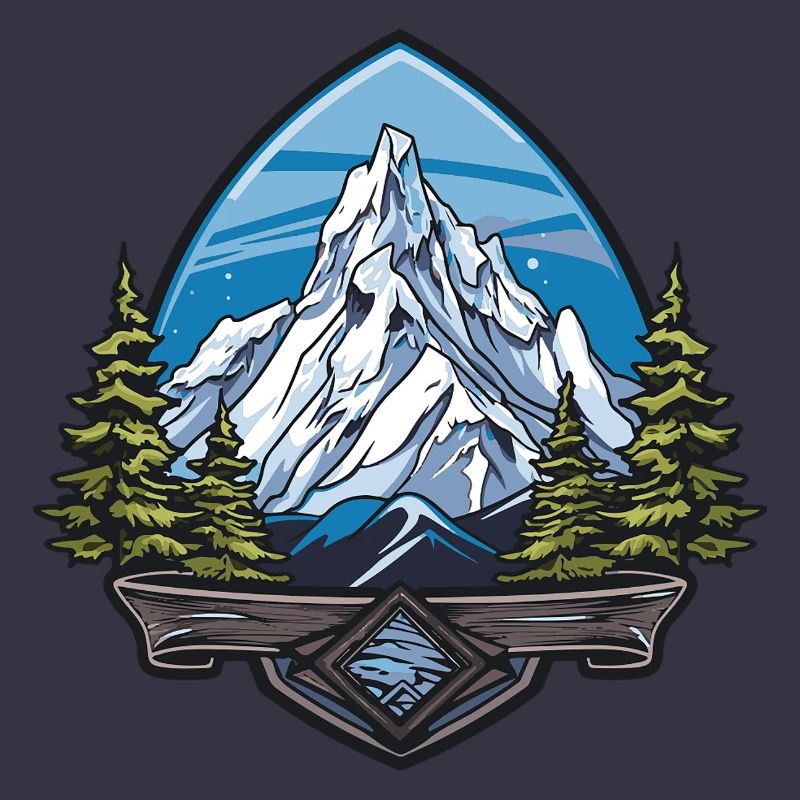 Gipfellicht Berglandschaft Abzeichen