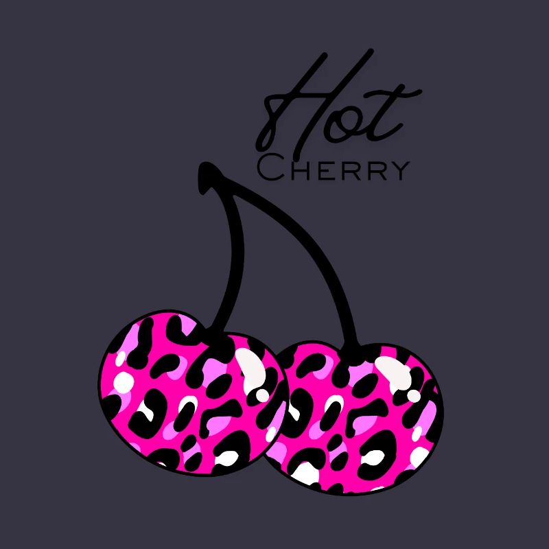 Pink leopard pattern cherry