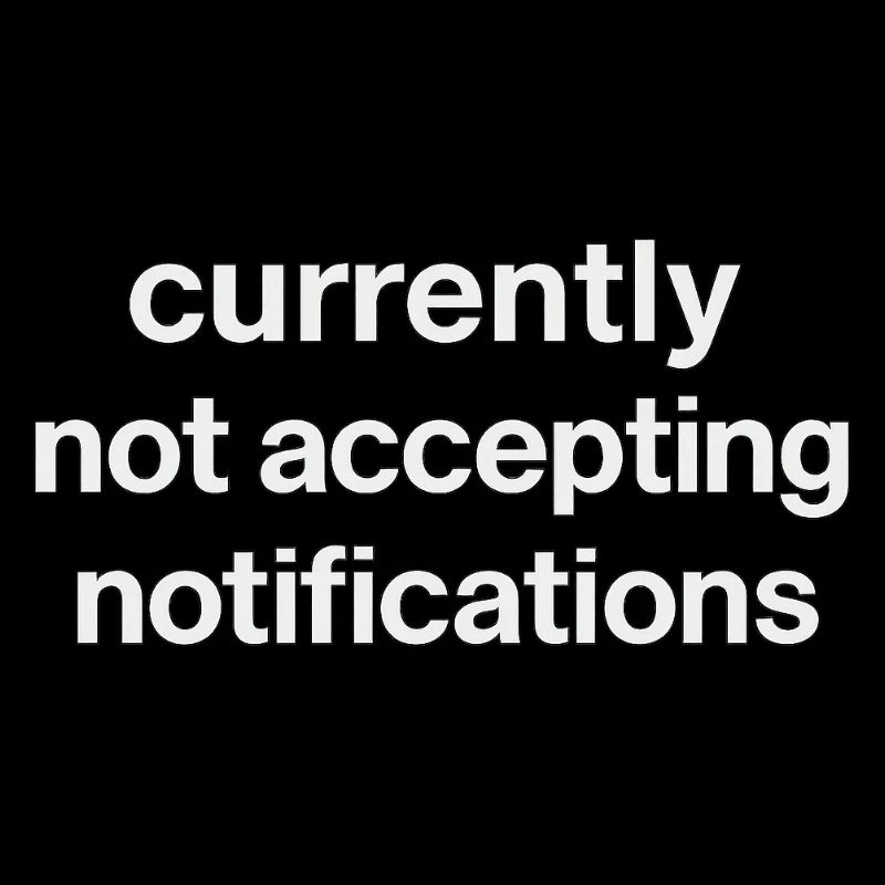 n’accepte actuellement pas les notifications