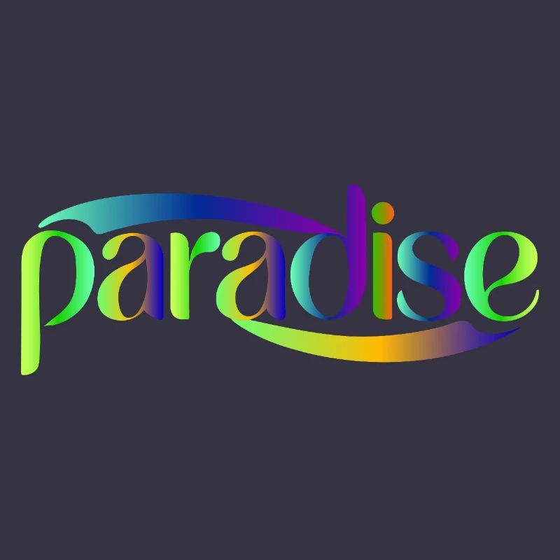 Paradise Rainbow Skriptdesign