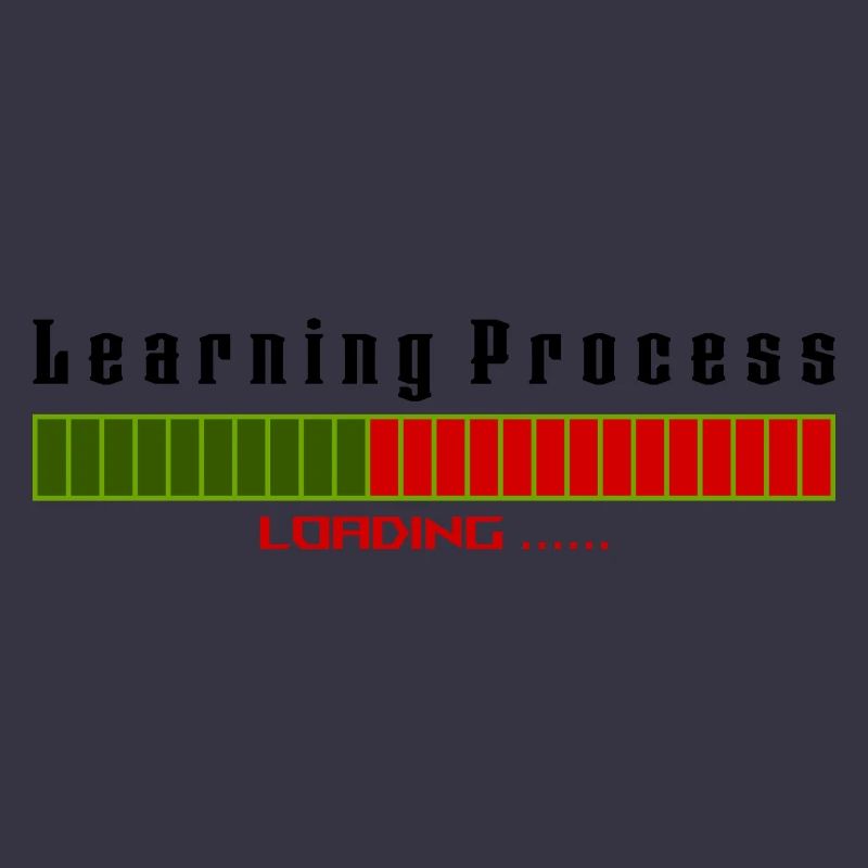 Learning Process Loading white shirt