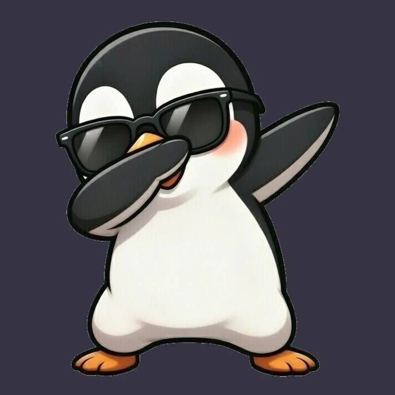 Dabbing Pinguin
