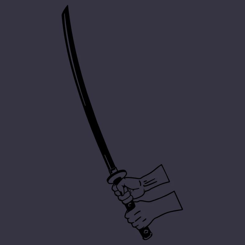 Samurai Busihdo katana with two hands