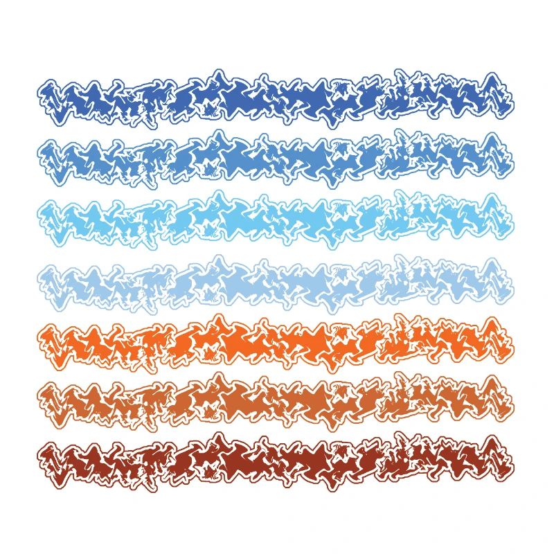 Conception abstraite de lignes dégradées