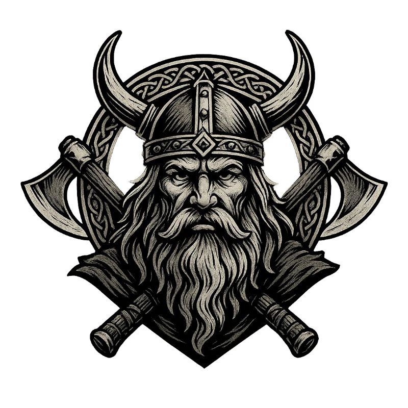 Wikinger mit Axt Odin Thor Walhalla Krieger