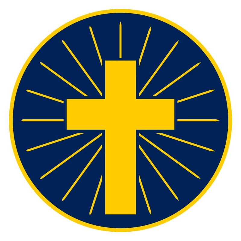 Croix Dorée Avec Rayons