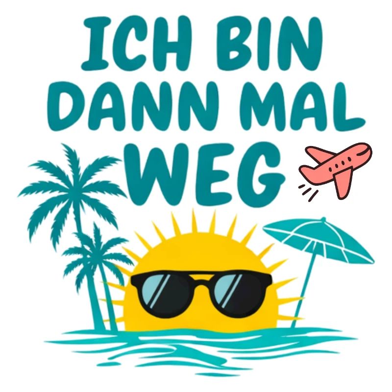 Urlaub Bin Dann Mal Weg Reise Sonne Strand Idee