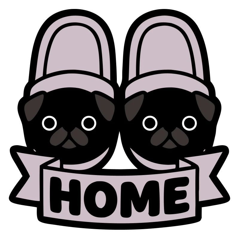 Mops Hausschuhe Home Banner