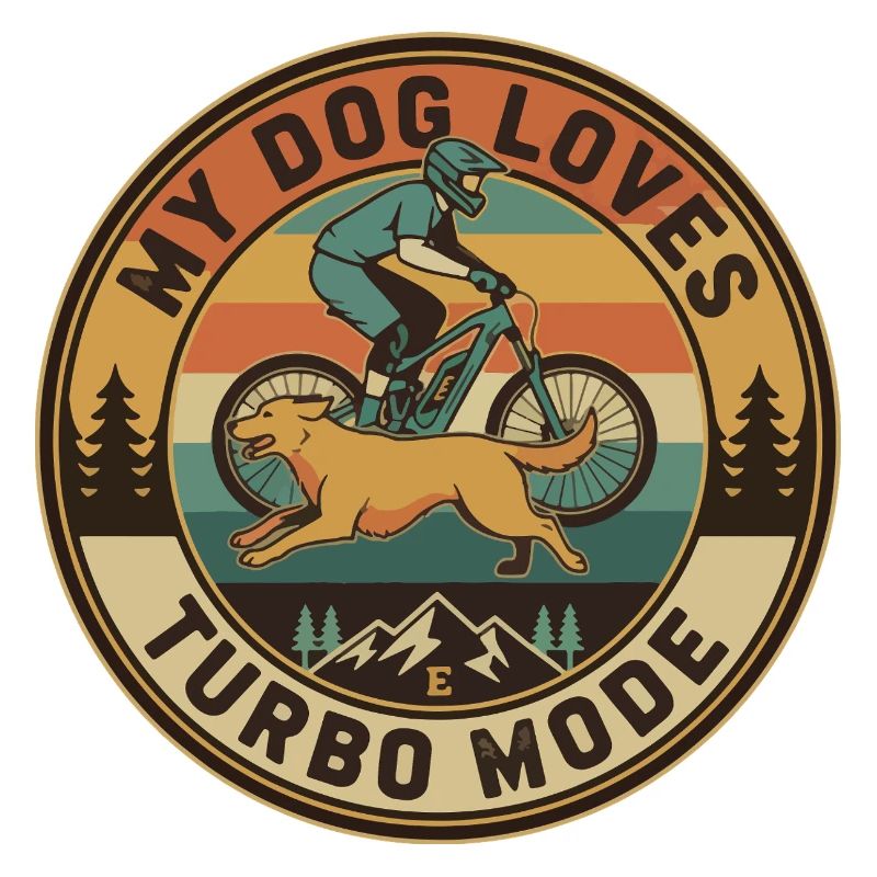 Mon chien adore le mode turbo E-VTT rétro