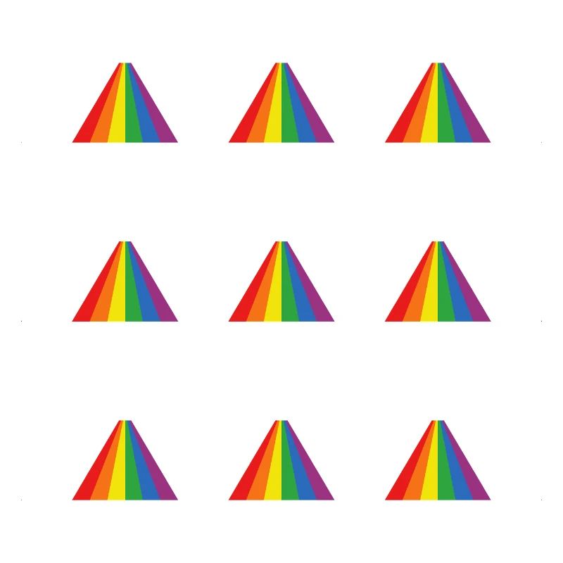 Rainbow Pyramid Pattern
