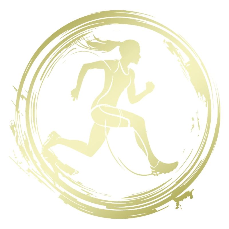 Silhouette de marathon de course à pied