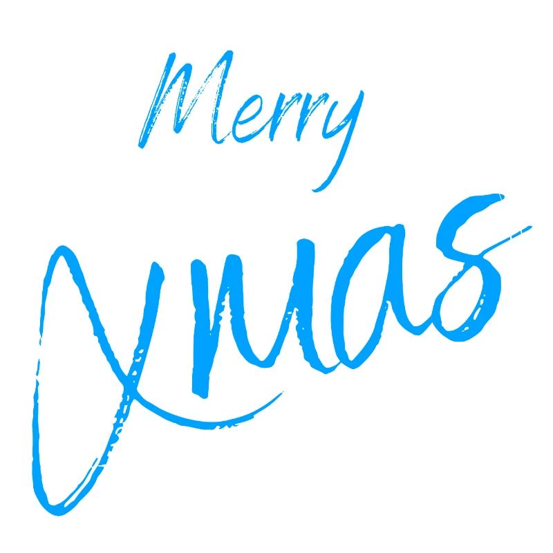 Merry Xmas Script Circle