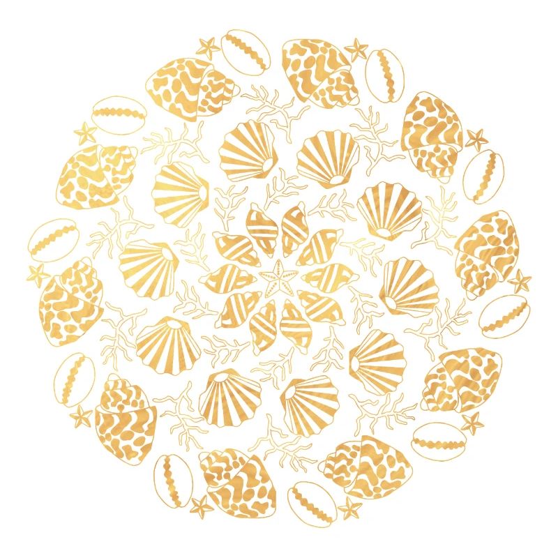 Shell Mandala - gold