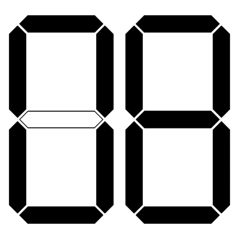 NUMBER 08 Zero Eight Birthday Gift Digital