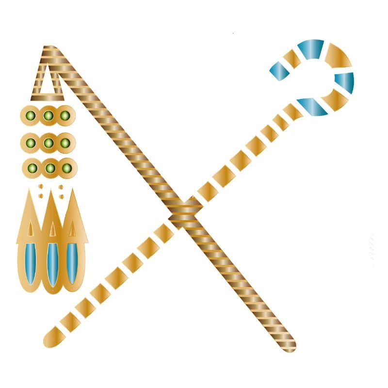 Golden Pharaoh's Scepter – Hook and Flail