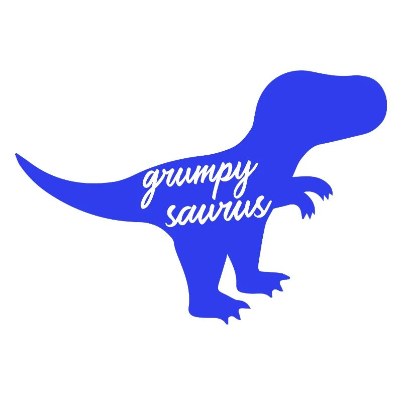 Grumpysaurus lustiger blauer T-Rex-Dinosaurier