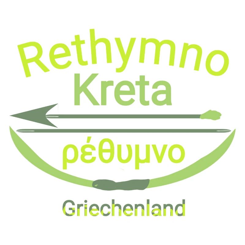 Rethymno Kreta mit pfeil und Bogen Trendy cool